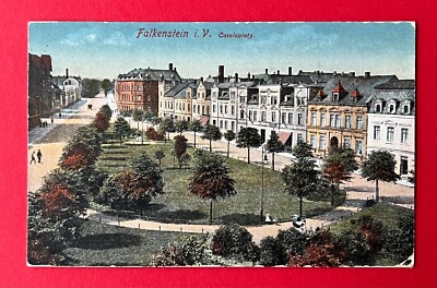 AK FALKENSTEIN im Vogtland 1927 Carolaplatz   ( 141618