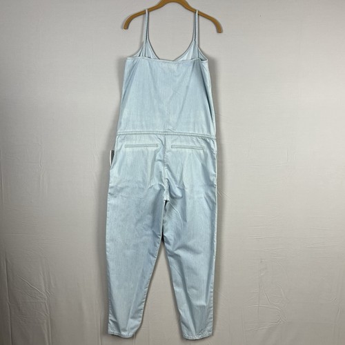 Mavi Womens Jumpsuit Light Blue Spaghetti Straps Drawstring Waist Size Small 27 - Picture 12 of 12