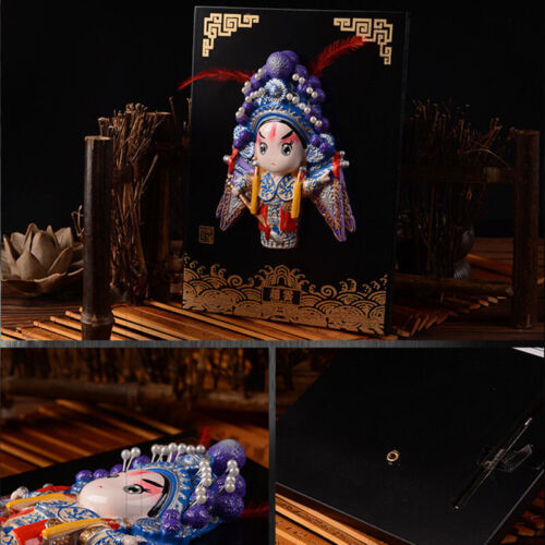 Peking Opera Mask Face Piece Ornaments Chinese Folk Crafts Hanging Souvenir Gift - Picture 12 of 36