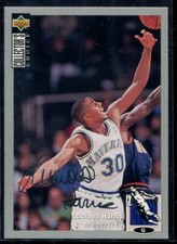1994 U D Collector's Choice Silver Signature Lucious Harris #16 Dallas Mavericks