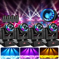 4PCS 150W LED Moving Head Stage Light 18Prism Gobos DMX Disco Party Light Remote