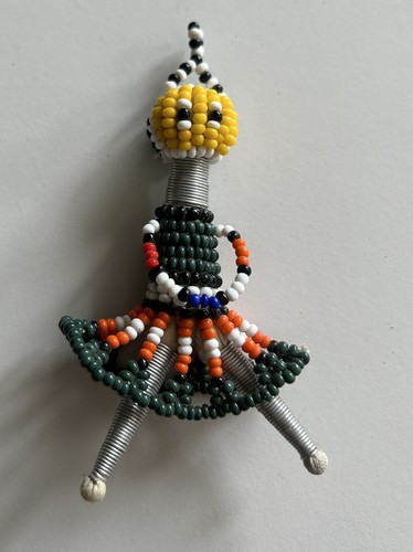 HANDCRAFTED Vintage Beaded African Dolls X2 - Bild 2 von 7