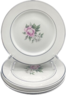 VTG Royal Jackson MARGARET ROSE  Bread & Butter Plates 6  Set Of 4