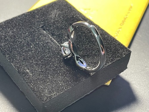 1 Carat Moissanite Ring D/ VVS1 Size 6.5 Round Brilliant GRA Certificate - Picture 4 of 5