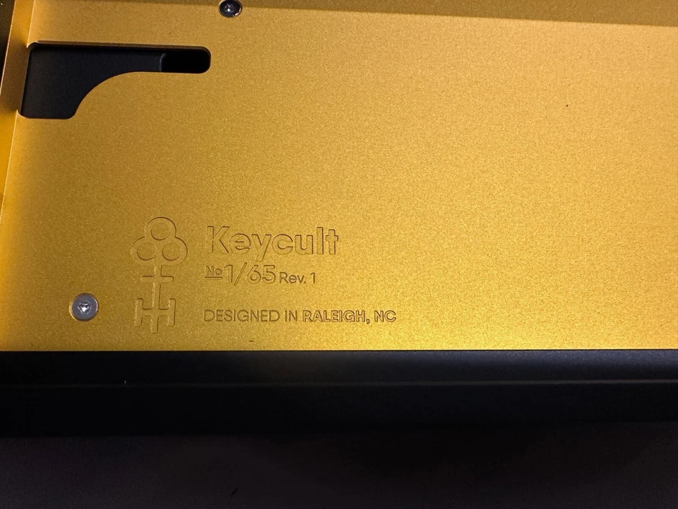 Keycult no 1/65 mechanical keyboard black/gold, gaming, end game, limited. - Image 3 of 4