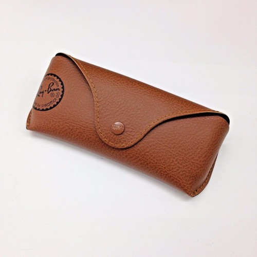 NEW Ray Ban Genuine Brown Sunglasses Eyeglasses Case with Cleaning Cloth & Book - Picture 3 of 8