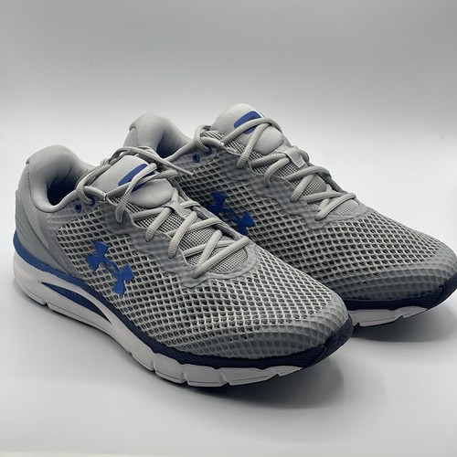 Under Armour Men's Charged Intake 5 Sneaker,Mod Gray, Victory Blue New With Box - Picture 3 of 9