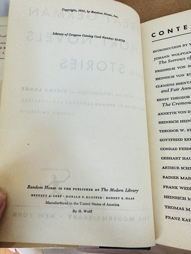 Große deutsche Kurzromane und Erzählungen: Eine Anthologie Moderne Bibliothek HBDJ 1952 - Bild 6 von 8