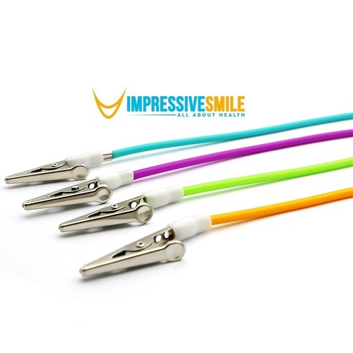 Impressive Smile 5 PCS Set Dental Colorful Sterilizable Silicone Bib Holder Clip - Picture 4 of 6