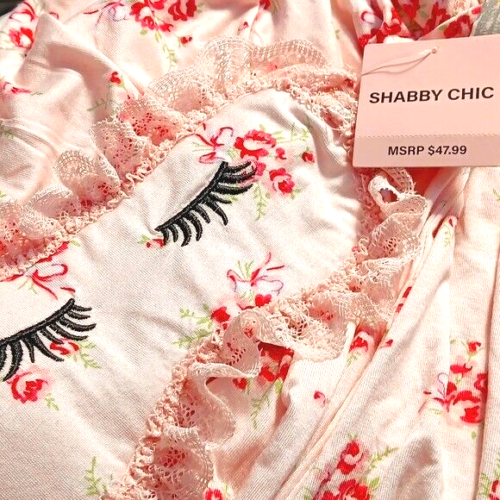 Shabby Chic Pink Nightgown NWT 2 Piece Includes Eye Mask Size Large $47.99 MSRP - Picture 4 of 8