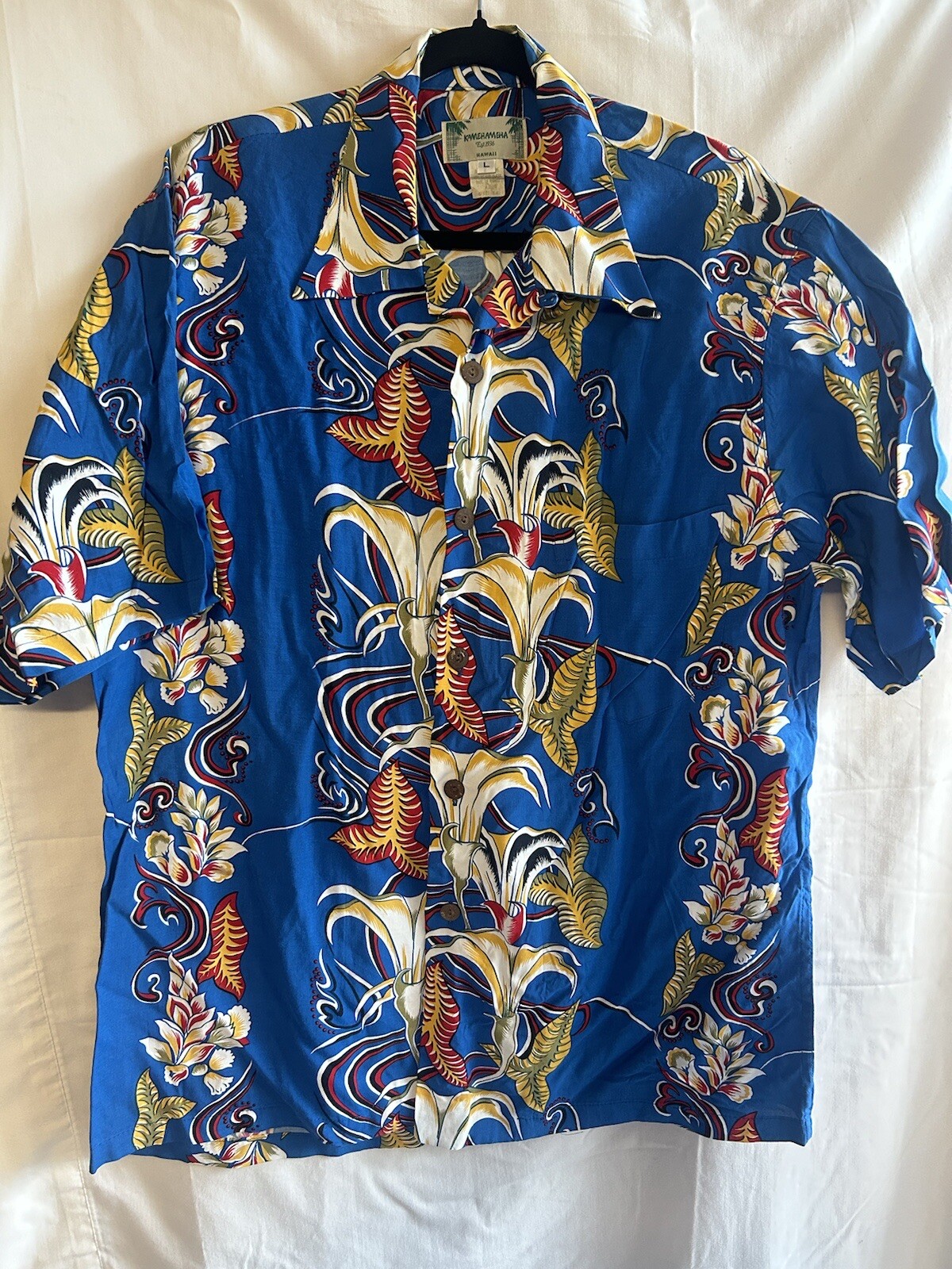 VTG Kamehameha Hawaiian Shirt Rayon sz.L - image 2