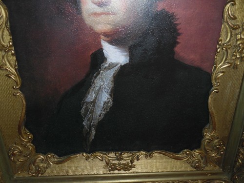 Contemporary George Washington Portrait FAUX Painting Print In Antique Frame - Bild 4 von 12