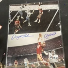 Joe Montana Dwight Clark Dual signed 16x20 COA