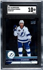 2017-18 UD CLEAR CUT #410 STEVEN STAMKOS GRADED SGC 10 GEM TAMPA BAY LIGHTNING