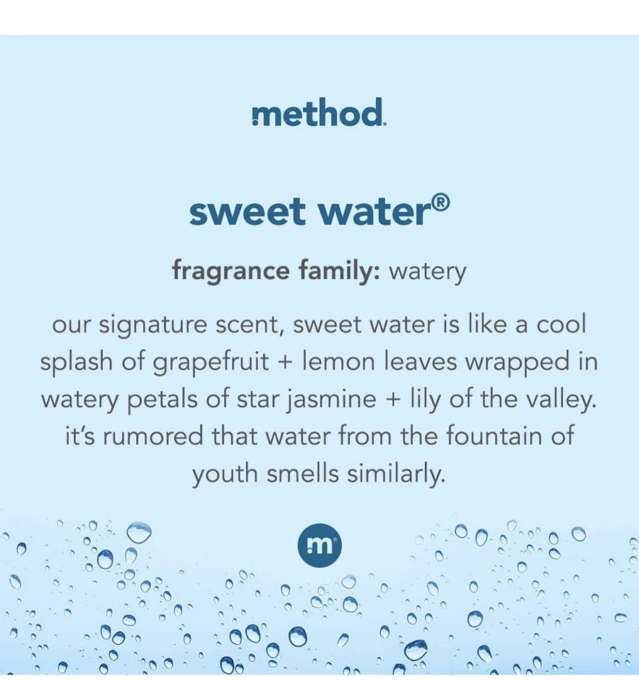 Repuesto de lavado de manos en gel Method (aroma a agua dulce) - 34 FL OZ Foto 3 de 3