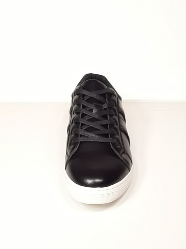 English Laundry Casual Comfortable Black Leather Trainer Sneaker - Picture 5 of 9