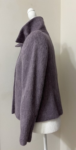 Talbots Lavender Wool/ Alpaca Blend Lined Full Zip Jacket Sz 4P NWT $229 (#95) - Picture 4 of 9