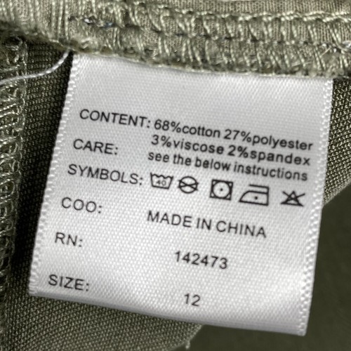 Grace & Lace Ripped Blowout Knee Olive Green skinny Jeggings Jeans Size 12 NWT - Picture 11 of 12