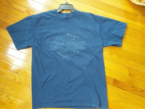 2006 LAS VEGAS Nevada Harley-Davidson Double Sided Graphic T-Shirt Size XL Blue - Picture 3 of 7
