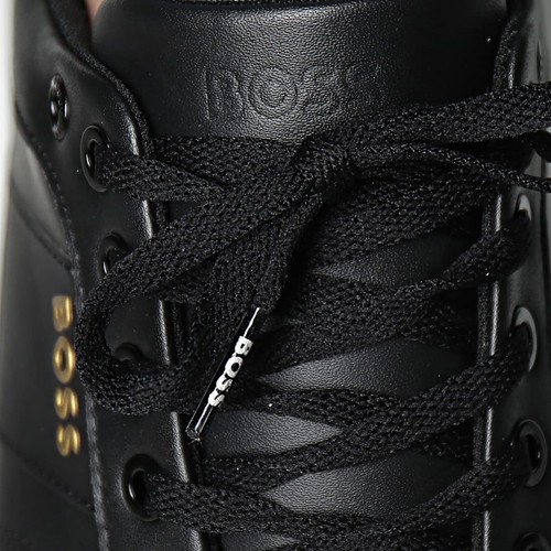Scarpe da ginnastica Boss by Hugo Boss Aiden nere tutte le taglie logo firmato prezzo consigliato £ 180 HBATB01 - Foto 11 di 12