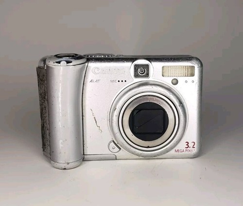 (Sensor Problem) Canon PowerShot A75 3.2MP Digital Camera Silver Tested - Photo 1 sur 6