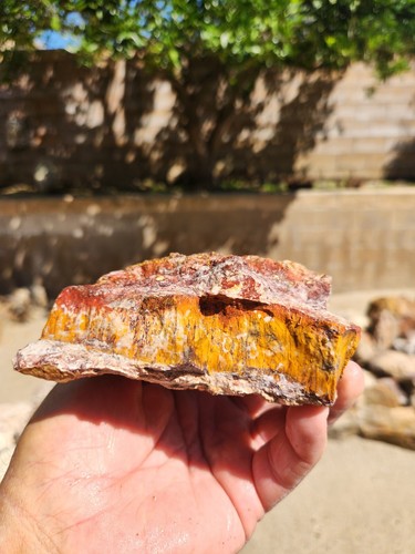 Faced Alunite Rough Rock A Grade Arizona 5"X4"X2" 1.9 Pounds See Video - Picture 5 of 12