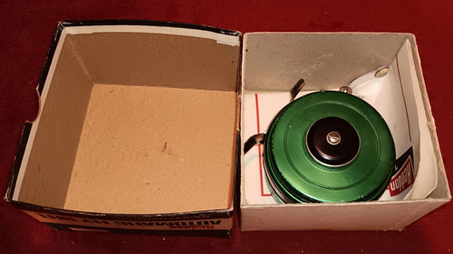 Carrete de mosca automático Heddon vintage n.º 11 con caja de papeleo por favor leer - Imagen 7 de 12