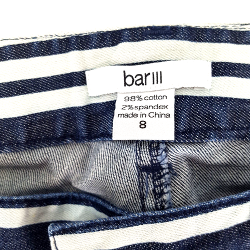 Bar IIl Striped Jeans Work Office Slacks Pants Size 8 Brand New - Picture 9 of 9