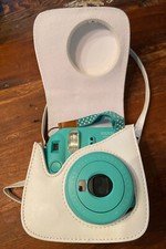 Fujifilm Instax Mini 8 Instant Film Camera (Blue) With White Case