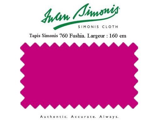 Tapis de billard Simonis 760 fushia pour animer vos soirées de jeu en famille