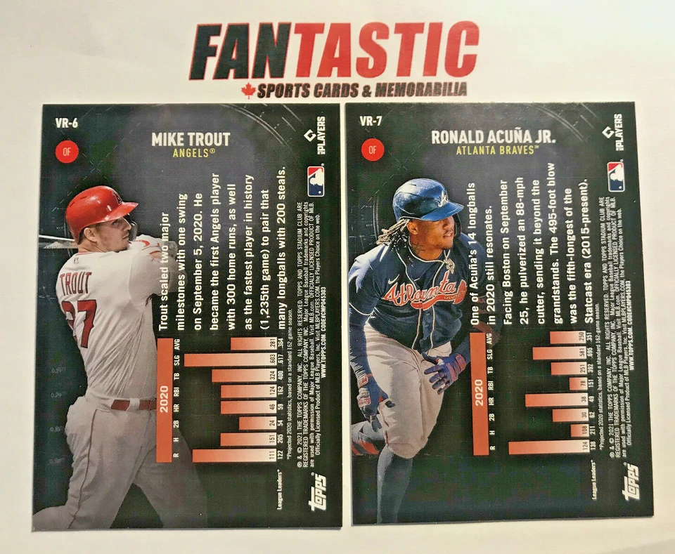 2021 Topps Stadium Club VIRTUAL REALITY Insert Card YOU PICK VR-1 to VR25 - Image 2 of 2