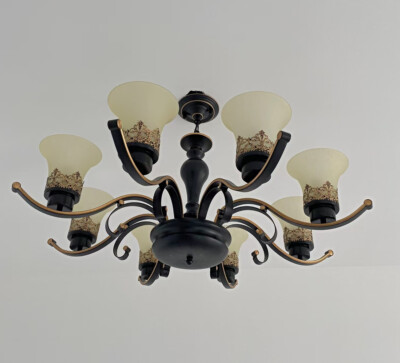 Vintage Chandelier Pendant Light Living Room Lamp Bedroom Glass Lighting Loft