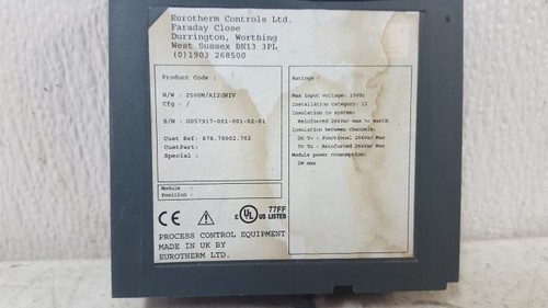 Eurotherm Controls 2500M/AI2UNIV 10VDC Analog Input Module - Picture 4 of 4