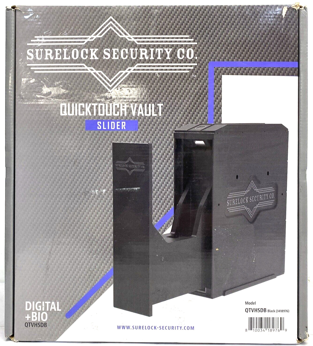 S L1600 Surelock Security Quick Touch Home Office Vault Lock Safe Slider Qtvhsdb