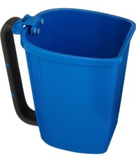 Paint Pail 1-1/4 Quart EZ By Amazon Basics, Adjustable Brush Holder, Blue, New!