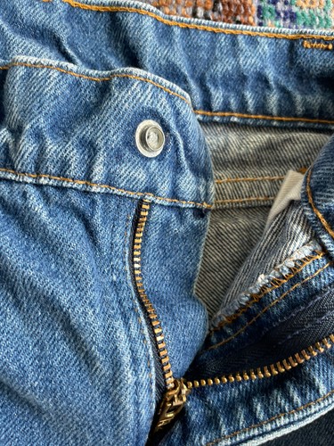 Vintage Sz 8 9 Levis 305 Dark Wash Denim Jeans White Tab 90s Straight Leg VGUC - Picture 6 of 10