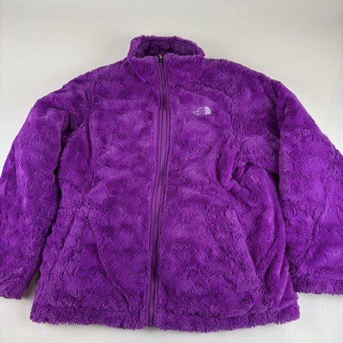 North Face Girl’s Shasta Reversible Full-Zip Jacket Size XL Purple VGC - Picture 5 of 18