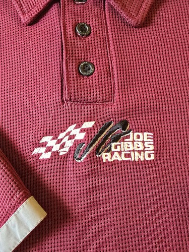 Joe Gibbs Racing Team Issued Nike G-Force Polo Nascar Burgundy XL - Bild 5 von 12