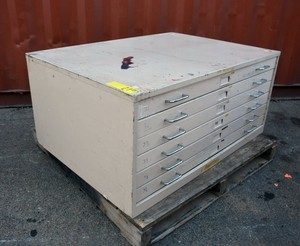 6 Drawer Funky Retro Plan File Tool Cabinet Adelaide Paint