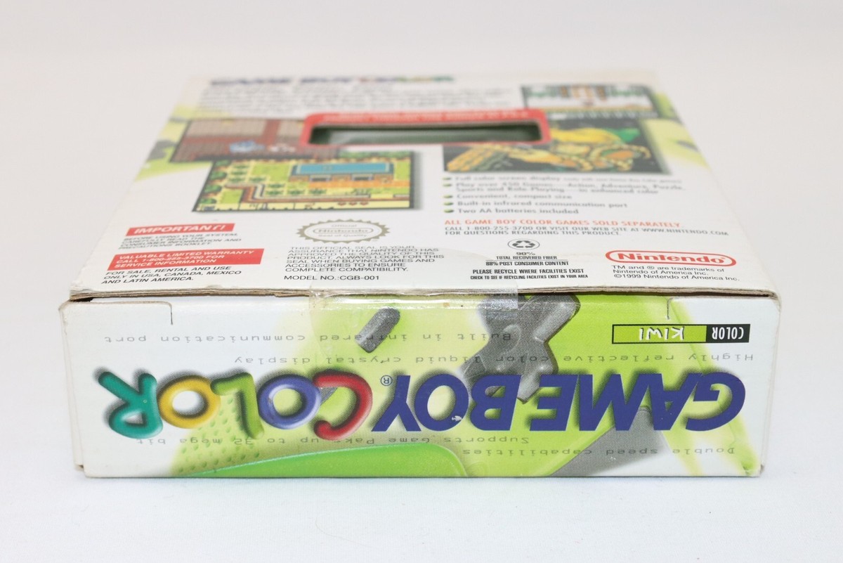 Nintendo Game Boy Color Kiwi Green Console - New, Factory Sealed