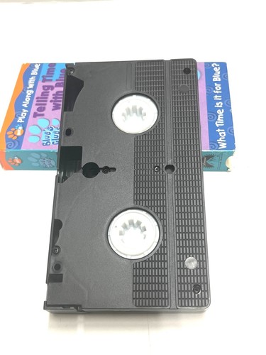 Blue's Clues Telling Time With Blue (VHS 2002) Nick Jr Nickelodeon - Picture 7 of 7