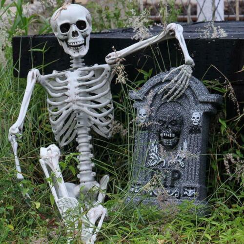 3ft/5.6ft Halloween Skeleton Poseable Full Life Size Bones Haunted House Decor - Picture 13 of 16