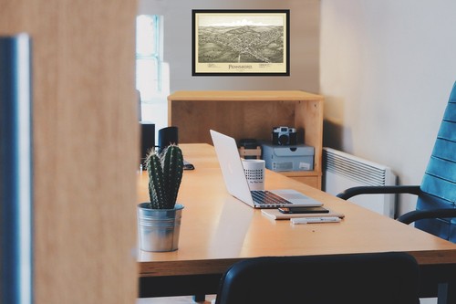 Historic Panoramic View - Pennsboro West Virginia - Fowler 1899 - 23 x 35.22 - Bild 4 von 20