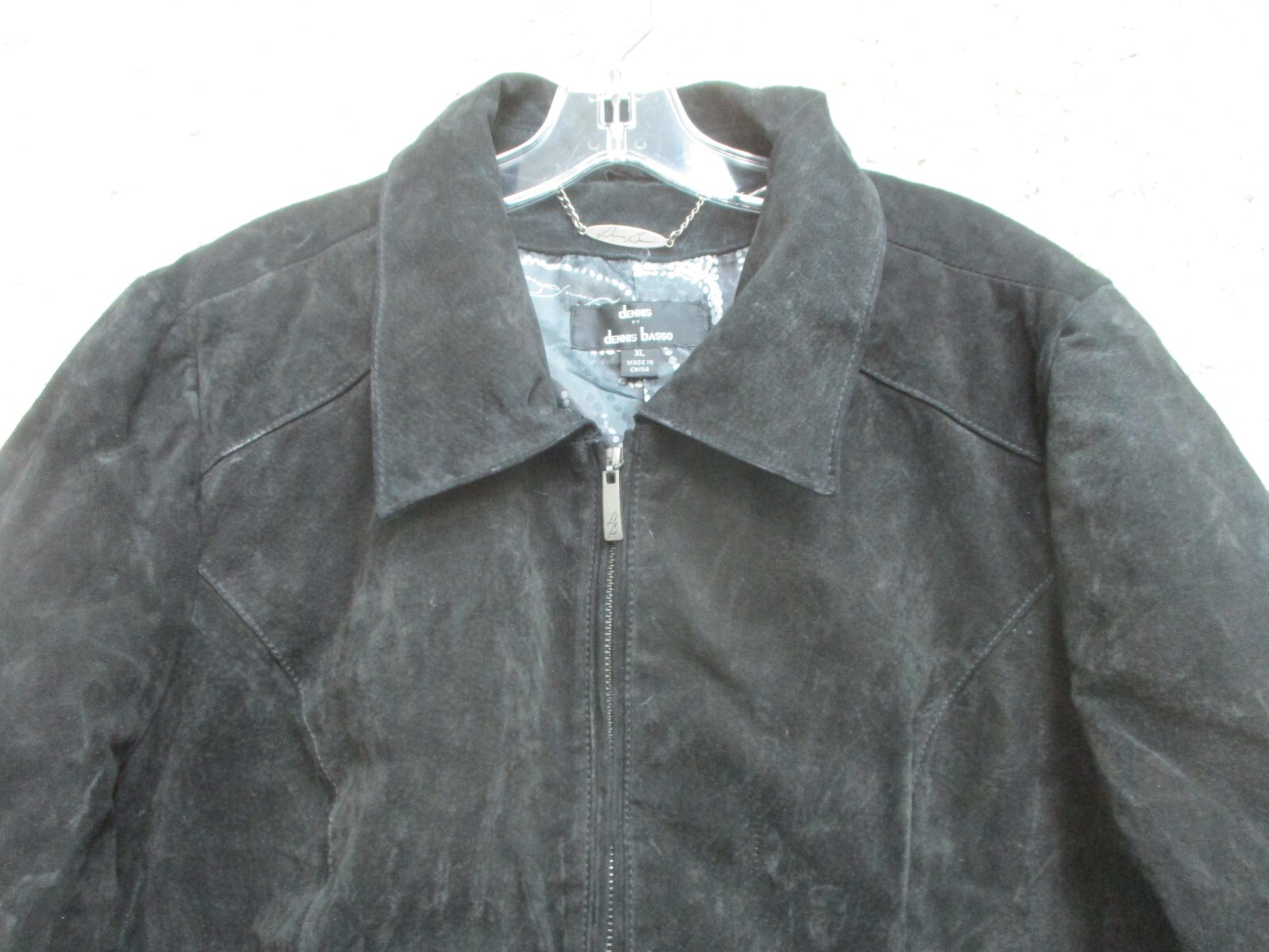 VINTAGE Dennis Basso Jacket Extra Large Adult Bla… - image 2