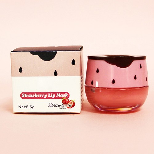 Bee Balm Lip Balm Honey Pot Honey-Strawberry Lip Mask Moisturizing - Imagen 5 de 14