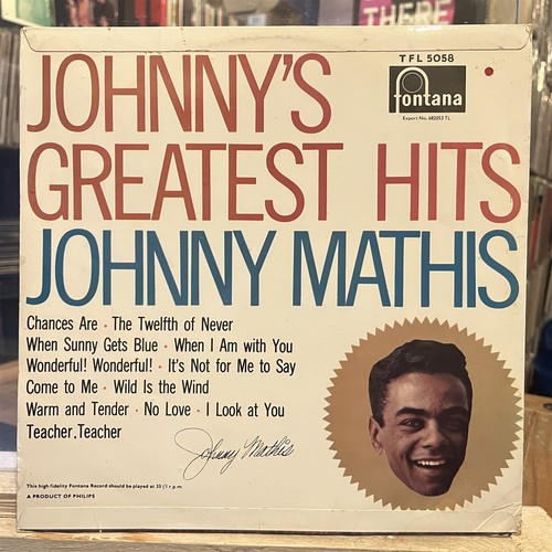 [SOUL/POP]~EXC/VG+ LP~JOHNNY MATHIS~Johnny's Greatest Hits~[1958~FONTANA]~UK Imp - Picture 2 of 5