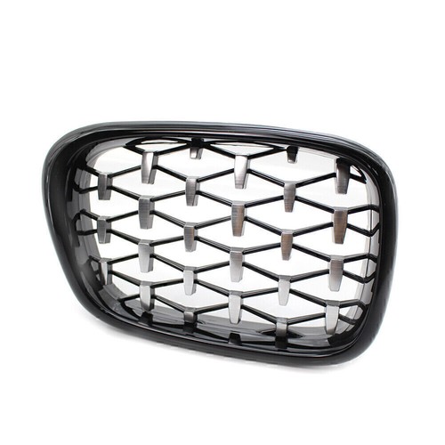 Diamond Meteor Latest Style Front Kidney Grille Gill Fit BMW E39 5-Series 99-03 - Imagen 8 de 9