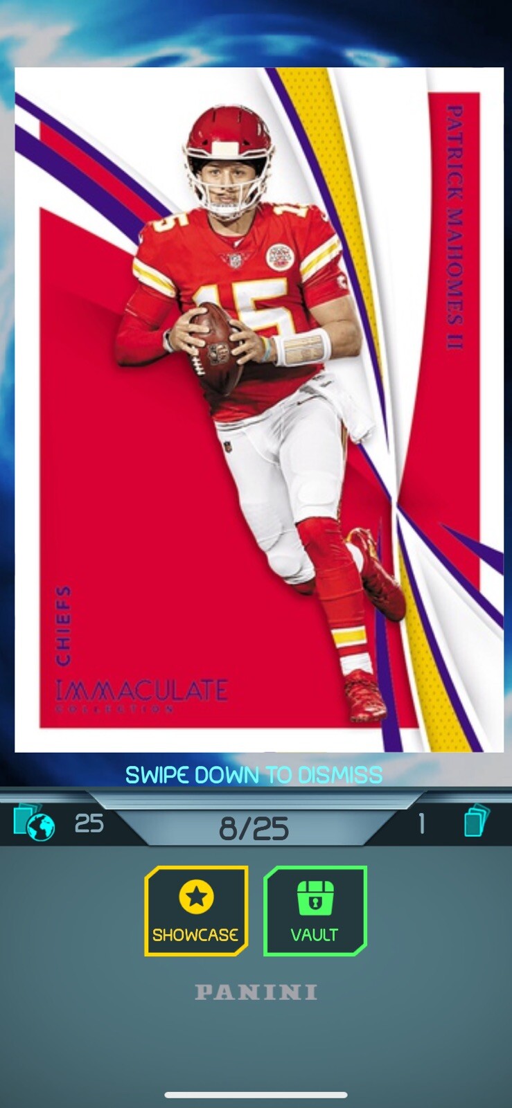 Panini NFL blitz digital Patrick Mahomes 9 Card Lot All Numbered eBay