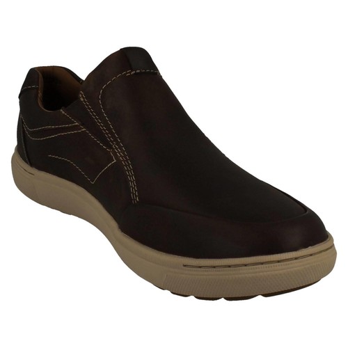 Hombre Clarks 'Mapstone Paso' Informal Zapatos de Piel sin Cierres - G Y H - Imagen 20 de 21