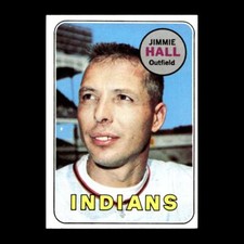 Jimmie Hall 1969 Topps Cleveland Indians #61 Nice 2